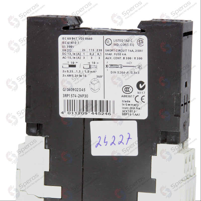 Siemens Time Relay 3RP1574-2NP30 3ZX1012-0RP15-1AA1 Simirel