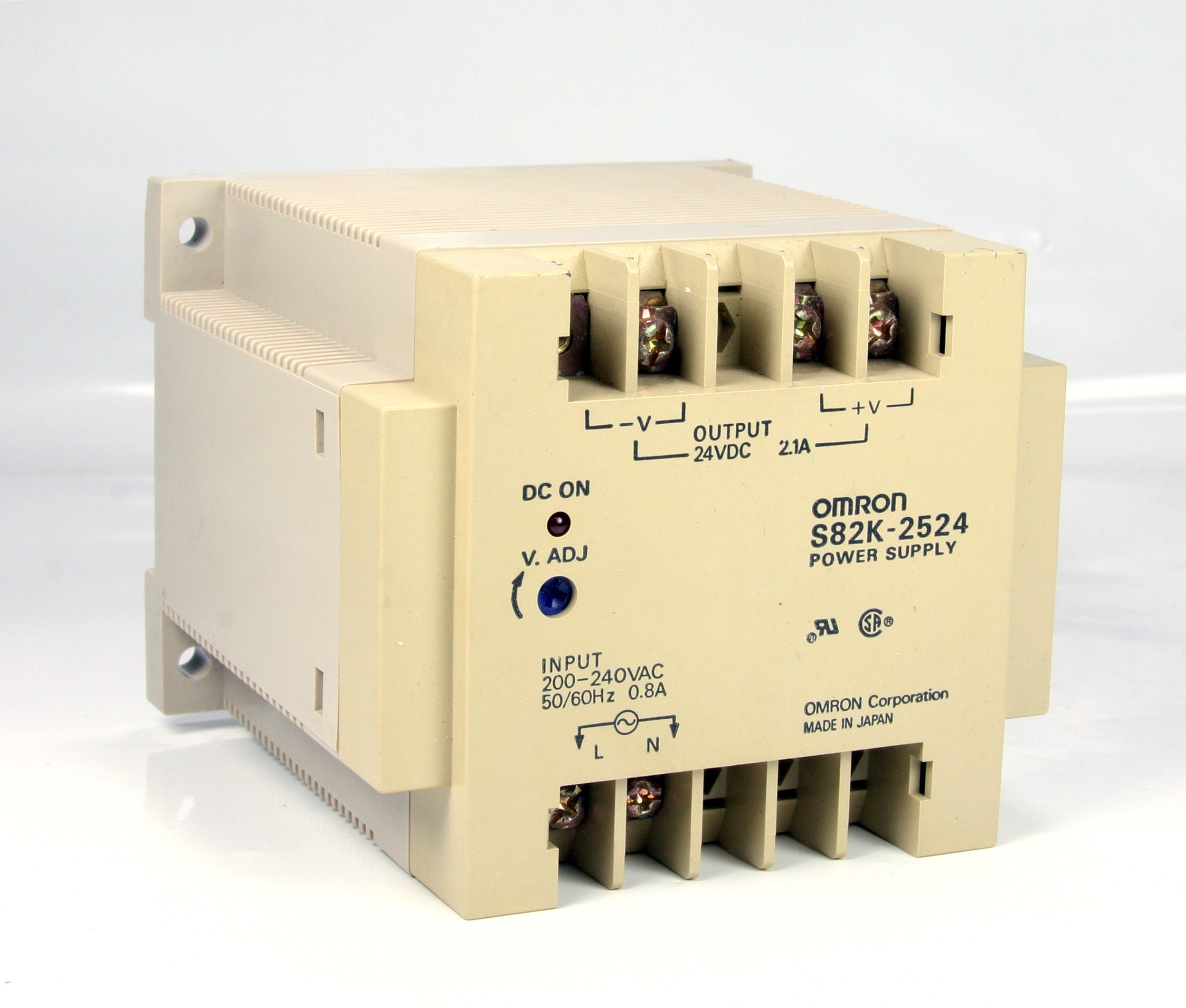 Omron Power Supply S82K-2524 Input: 200-240V AC ; Output: 24VDC