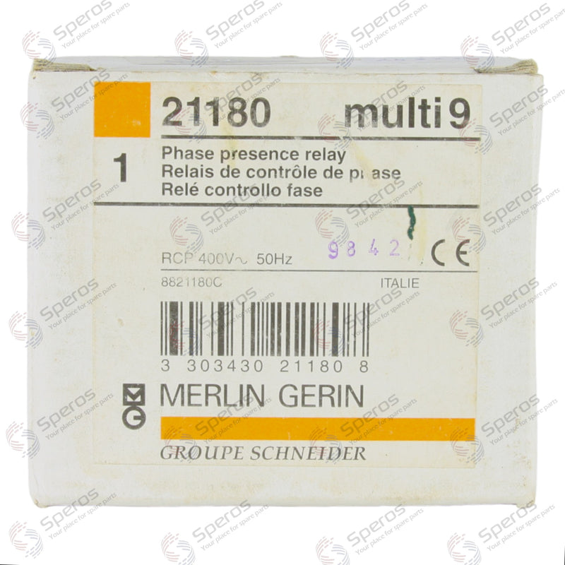 *New* Merlin Gerin Phase Presence Relay 21180 MULTI 9 RCP 400V