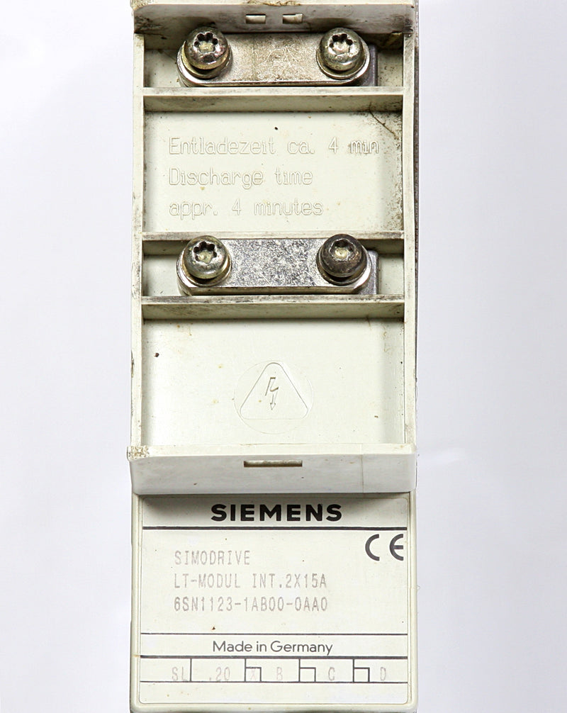 Siemens Lt Module Int. 2X15A 6SN1123-1AB00-0AA0 Simodrive
