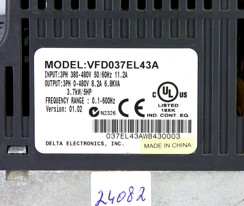 Delta Frequency Inverter VFD-EL VFD037EL43A