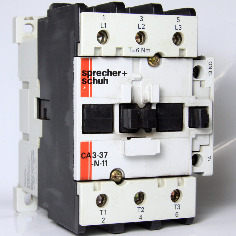 Sprecher + Schuh Contactor CA3-37-N-11 110/120V 63A 28kW 30Hp