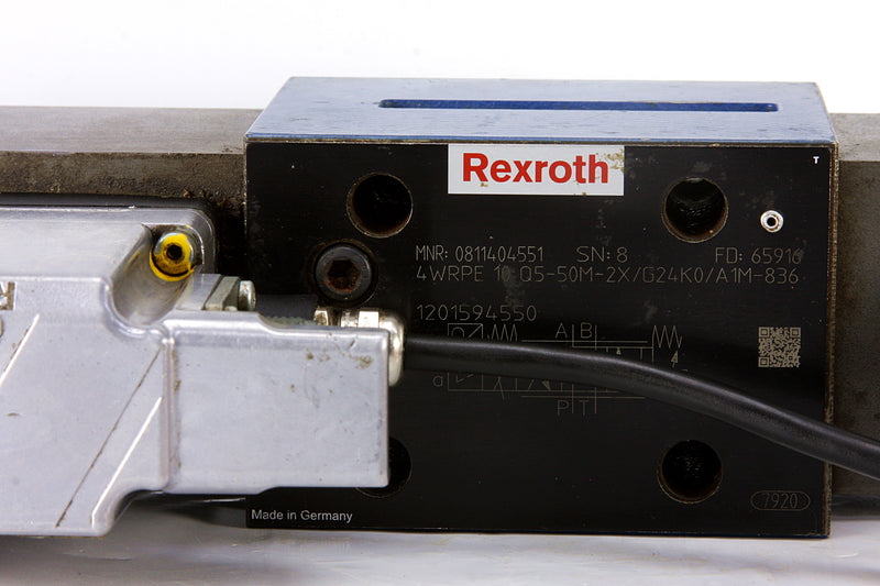 Rexroth Proportional Valve 0811404551 0 811 404 551 4WRPE 10 Q5-50M-2X/G24K0/A1M-836