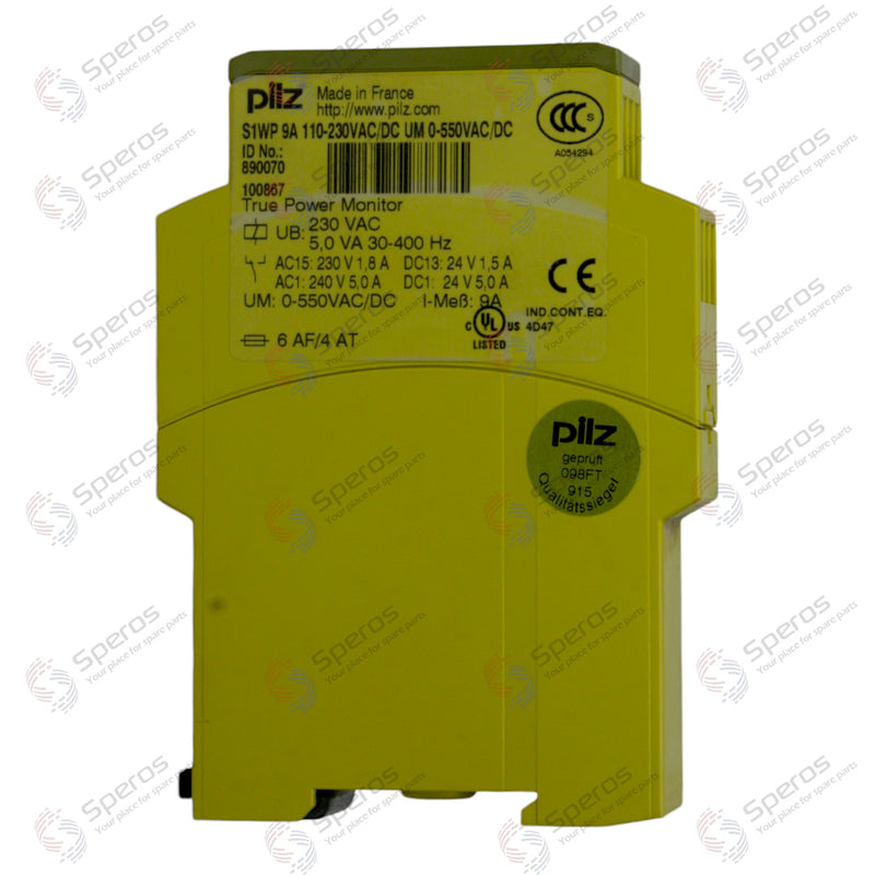 Pilz Relay S1WP 890070 110-230V AC 9A
