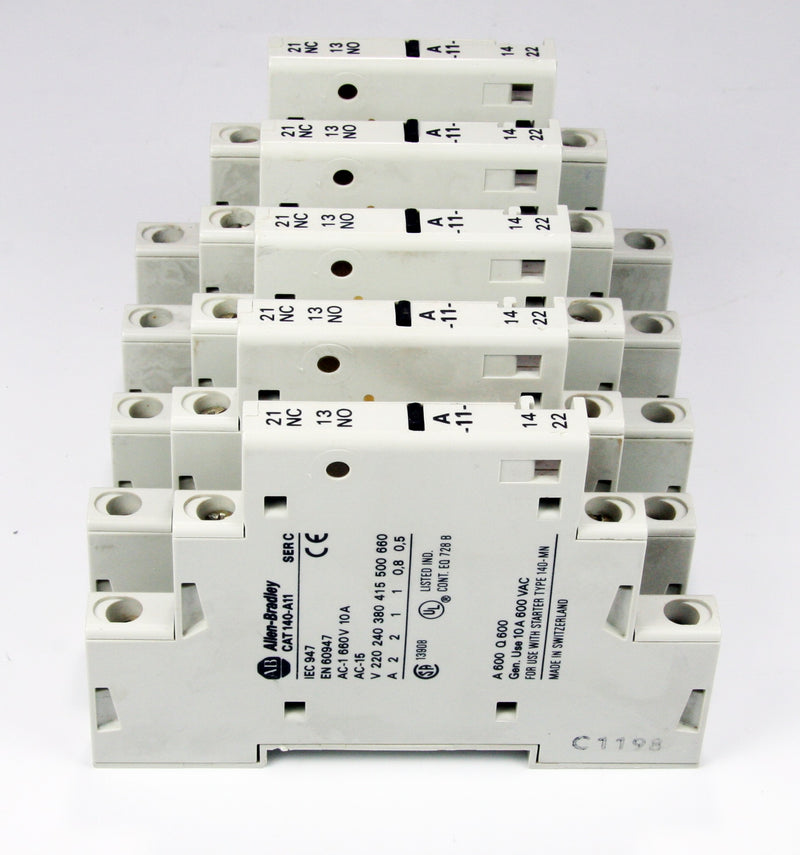 *5Pcs* Of Allen Bradley Auxiliary Contact 140-A11