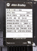 Allen Bradley Ac Servo Motor H-2005-K-H00AA