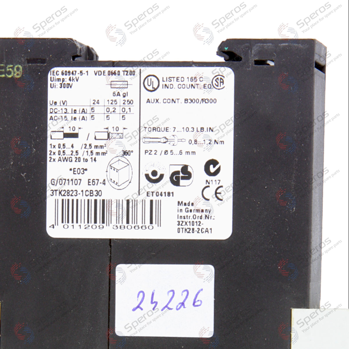 Siemens Dual Channel Safety Relay 3TK2823-1CB30 3ZX1012