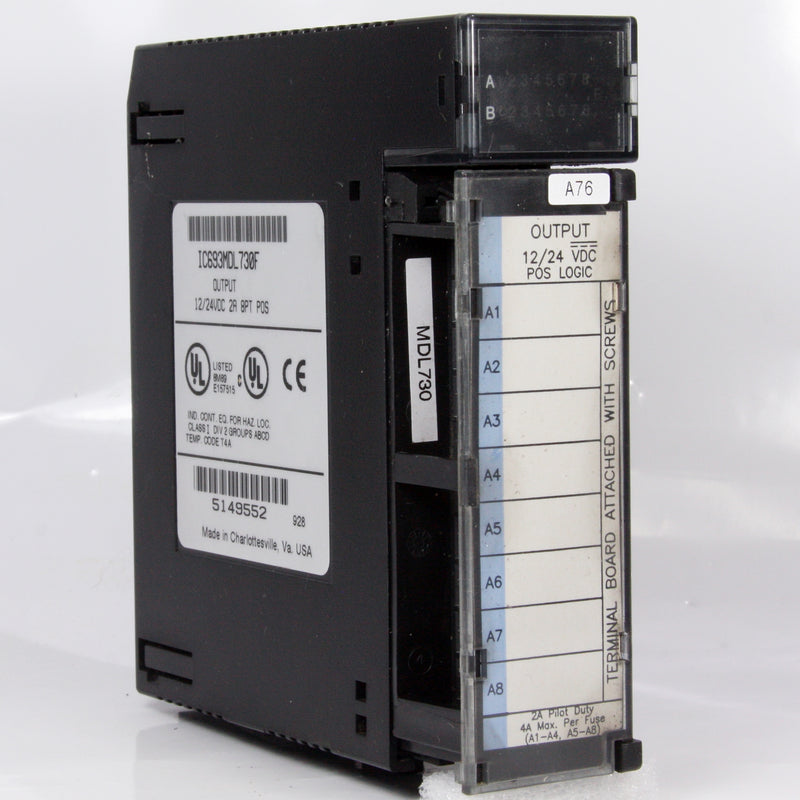 GE FANUC IC693MDL730F 12/24VDC 2A 8PN POS