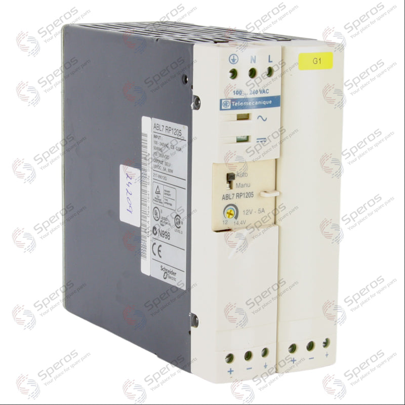 Telemecanique Power Supply ABL7RP1205 ABL7 RP1205 12V DC 5A