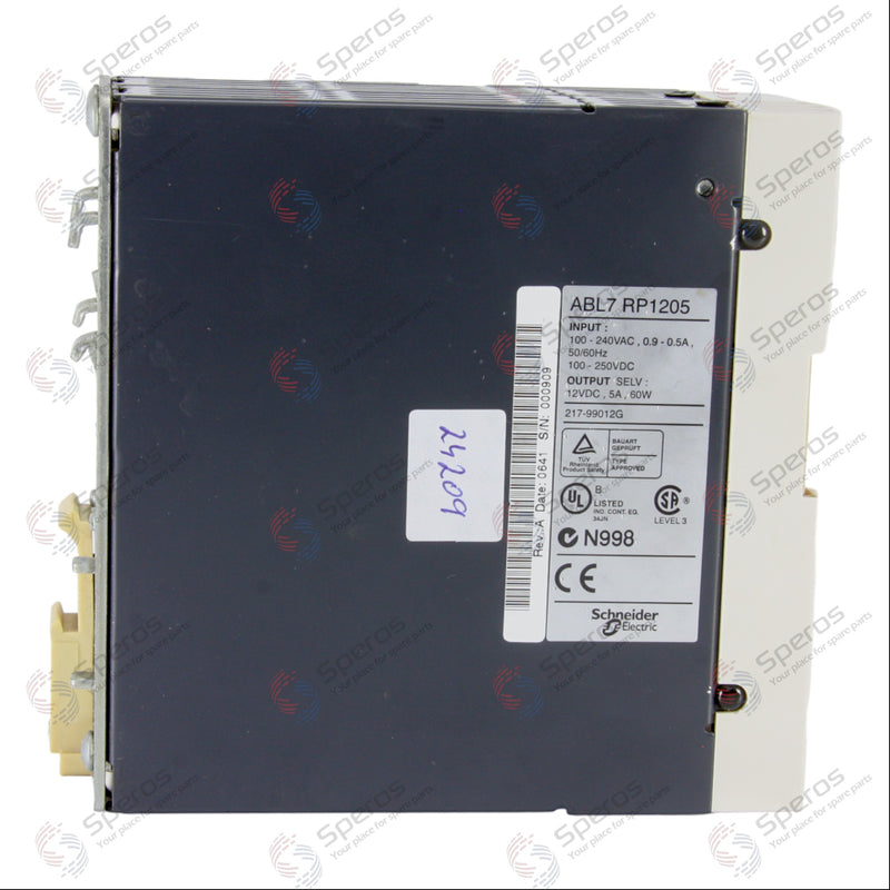 Telemecanique Power Supply ABL7RP1205 ABL7 RP1205 12V DC 5A