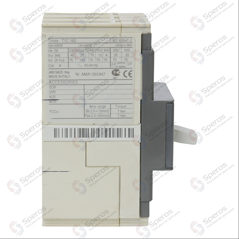 Abb Circuit Breaker Sace Tmax T1C160 63A