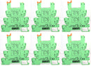 *6Pcs* Of Phoenix Contact Solid State Relay W/ Terminal Block 2961121 + 2966058 24V DC