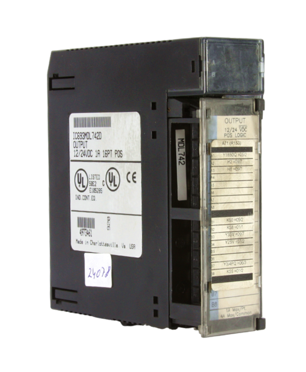 Ge Fanuc Output Module IC693MDL742D 12/24Vdc 1A 16PT POS