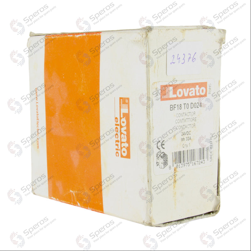 *New* Lovato Contactor BF18T0 Coil: 24V Dc 32A