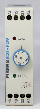 Fiber Time Relay Timer E21 F09 24V AC/DC