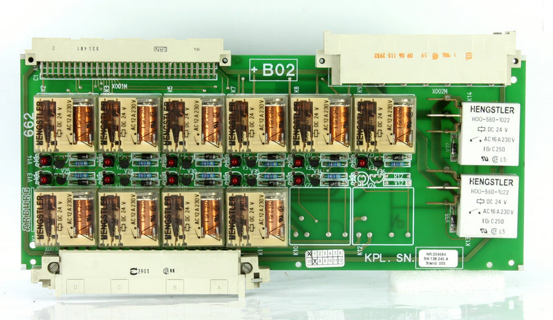 Arburg Relay Circuit Board Pcb 662 +B02