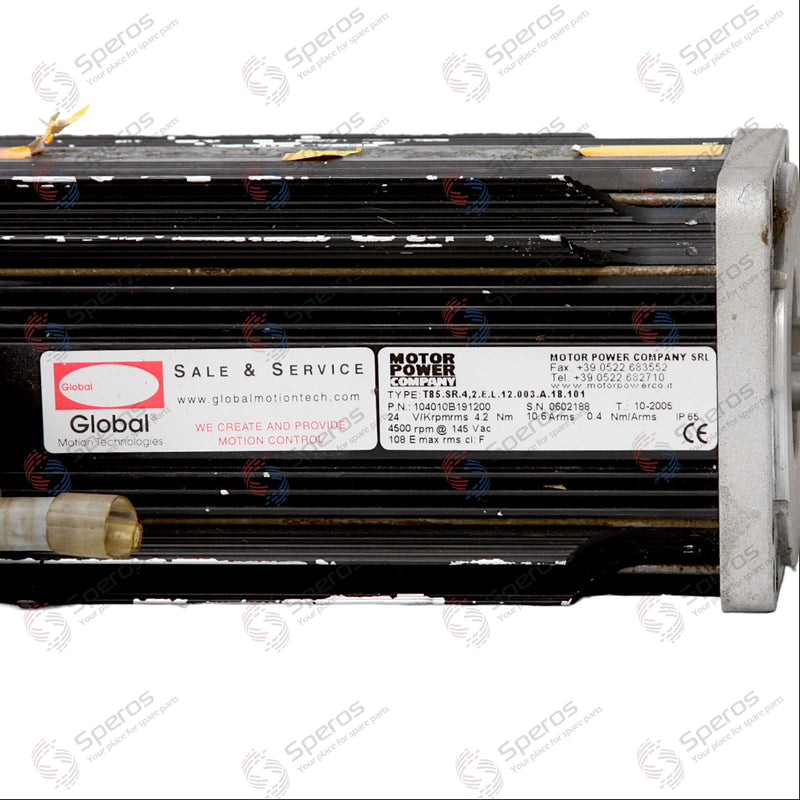 Motor Power Company Servo Motor T85.SR.4,2.E.L.12.003.A.18.101 4500 Rpm