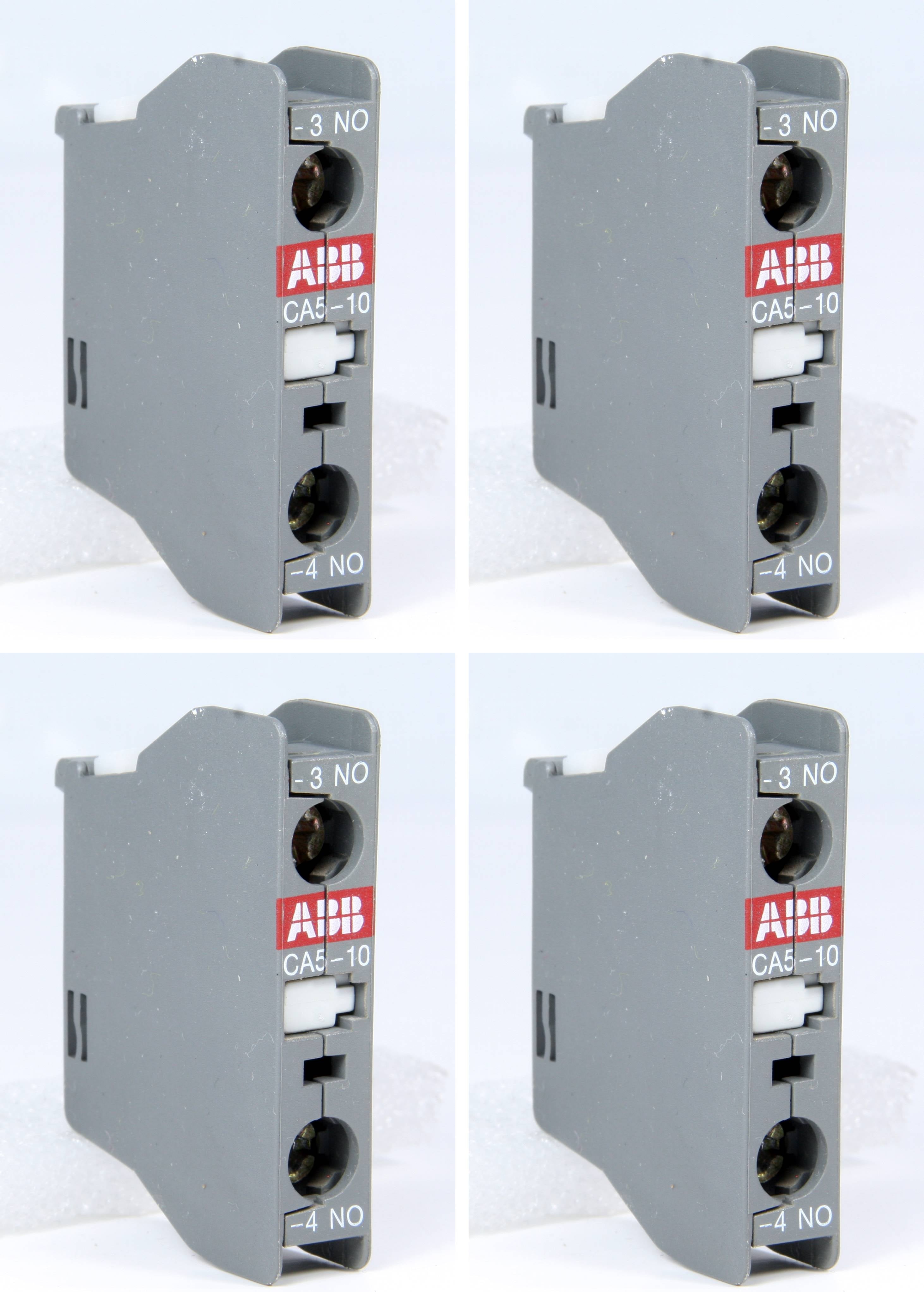 *4Pcs* Of Abb Auxiliary Contact CA5-10 NO