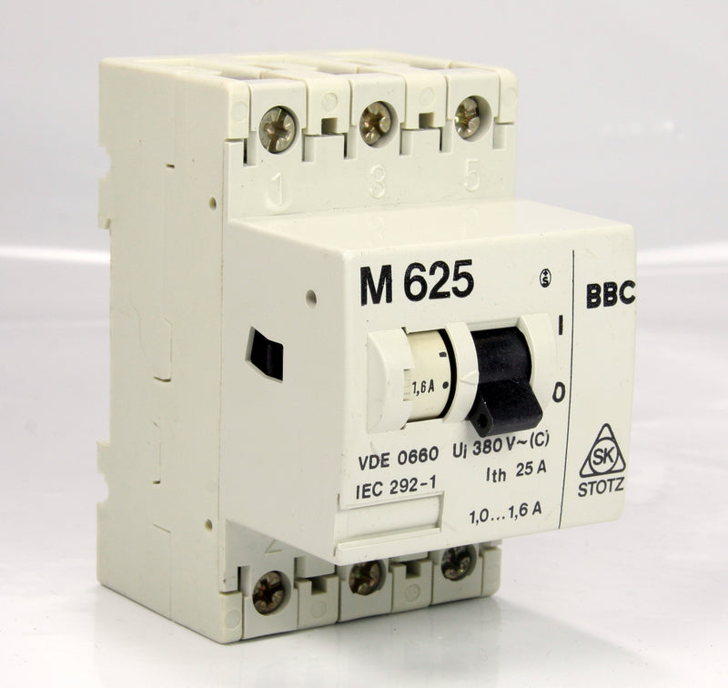 BBC Safty Contactor Switch M625 3 Pole 25A 1,0...1,6A