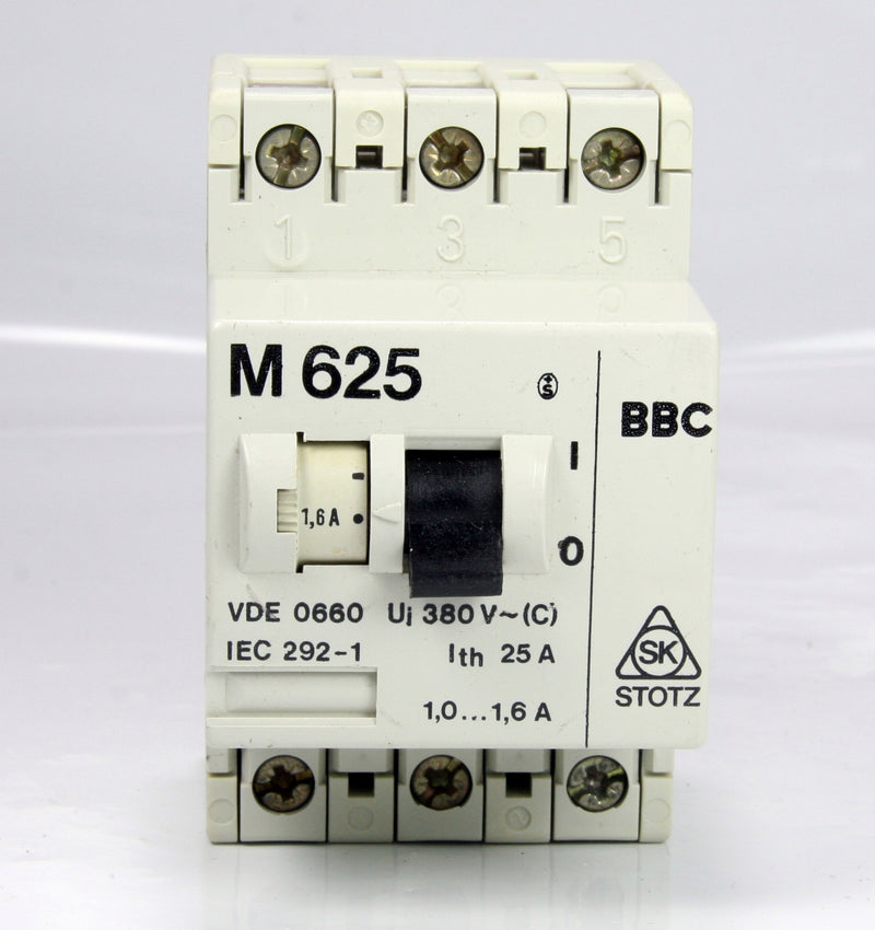 BBC Safty Contactor Switch M625 3 Pole 25A 1,0...1,6A