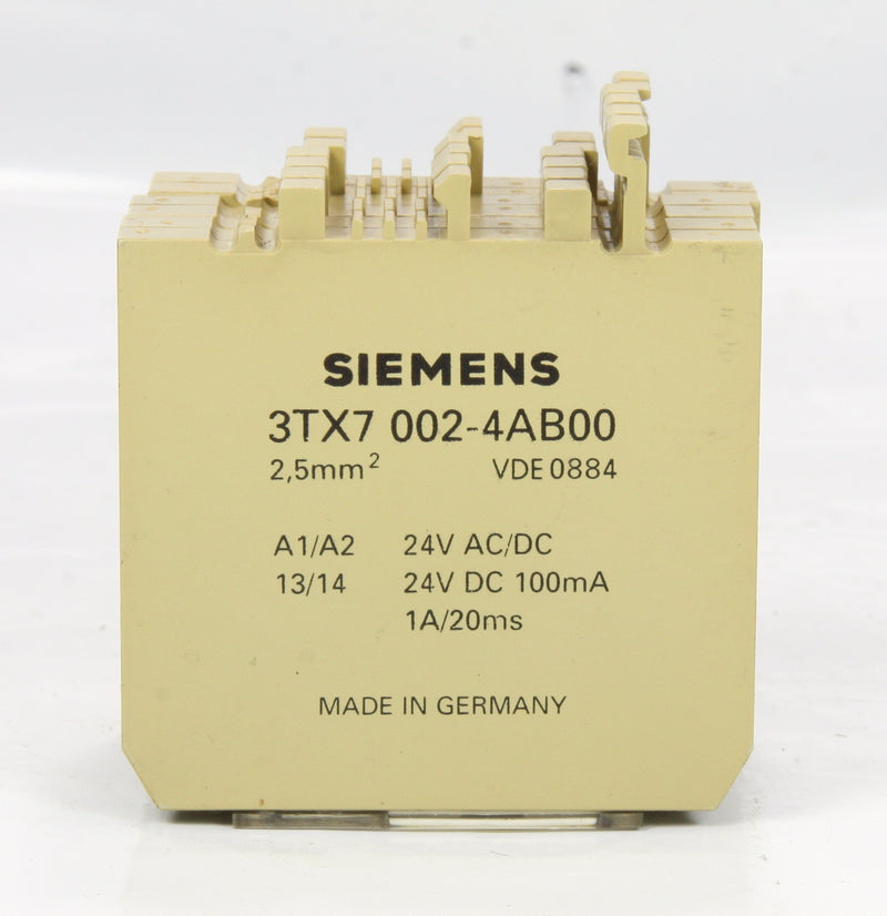 3Pcs Of Siemens Output Interface Module Coupling Link 3TX7 002-4AB00 24V AC/DC