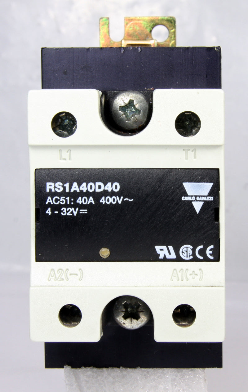 Carlo Gavazzi Solid State Relay W/ Colling Block RS1A40D40 4-32V 40A