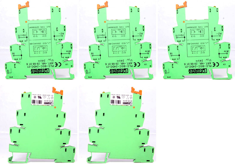 *5Pcs* Of Phoenix Contact Solid State Relay 2961105 + 29 66 016 24V DC