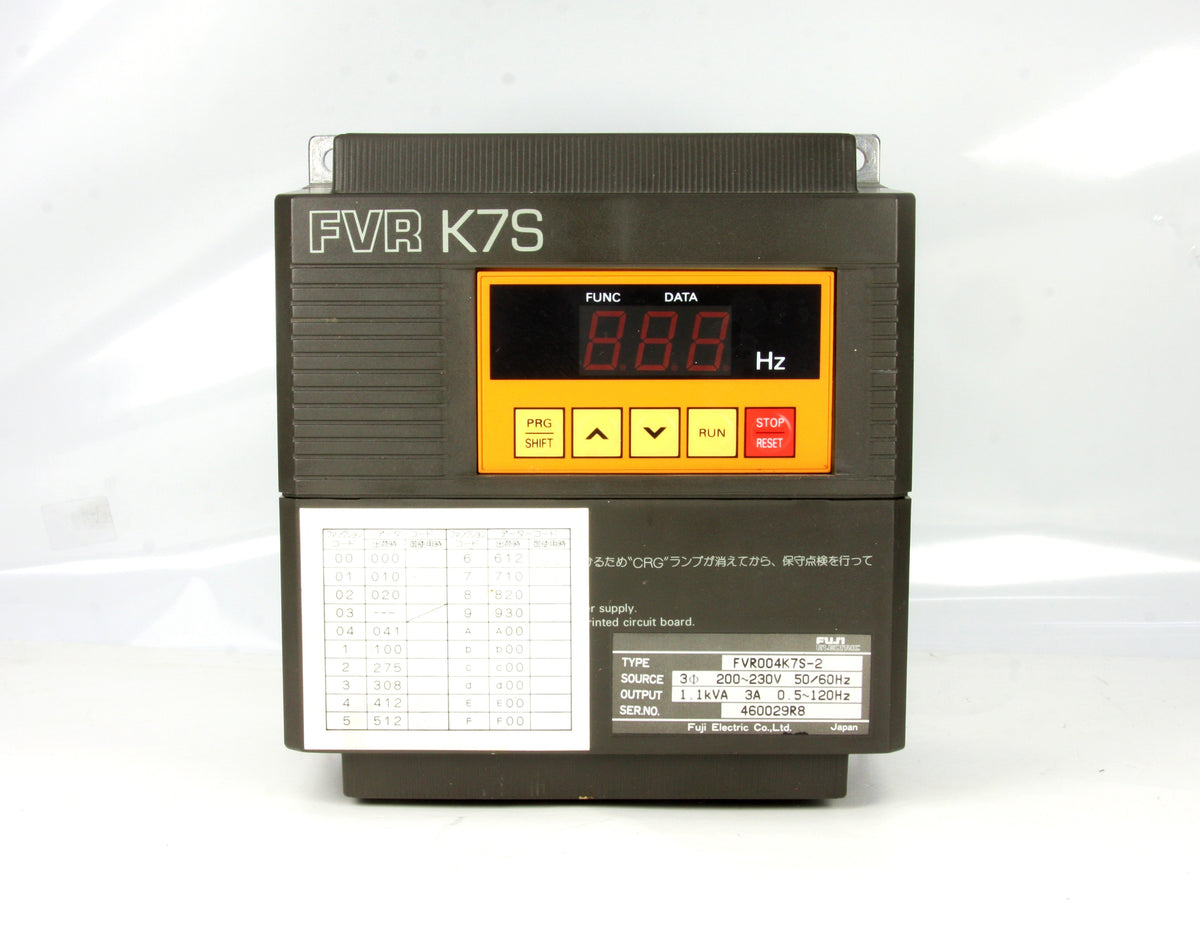 Fuji Inverter FVR K7S FVR004K7S-2 220-230V 50-60HZ 3A