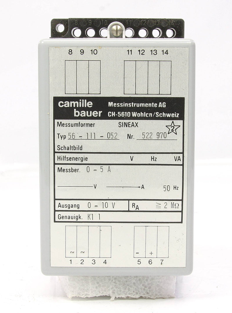 *New* Camille Bauer Transducer 56-111-052