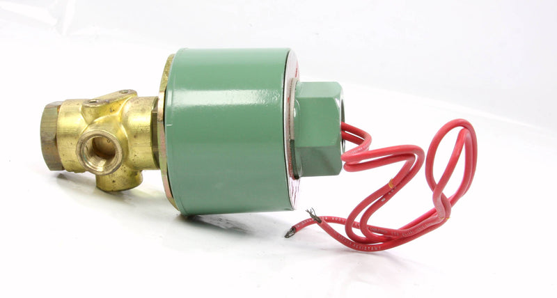 *New* Asco Air / Water / Oil 3-Way Solenoid Valve 1/4'' EF B320A033 110V AC