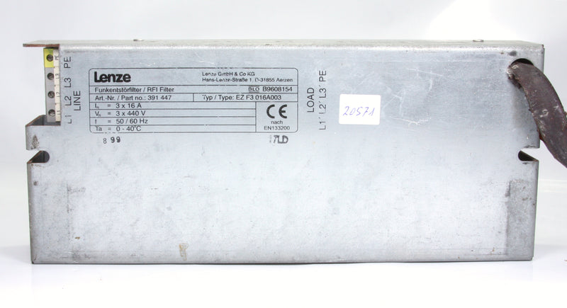 Lenze Rfi Filter EZ F3 016A003