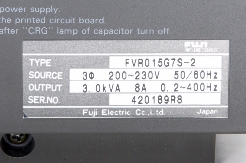 Fuji Electric FVR015G7S-2 FVR G7S