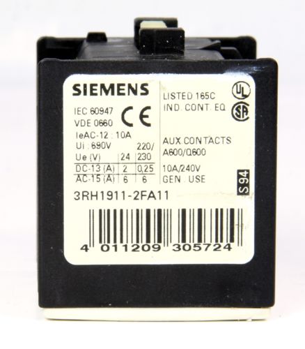 Siemens 3RH1911-2FA11