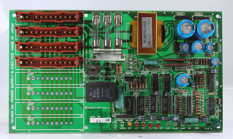 Okuma E4809-436-002-A DC POWER SUPPLY 6 AXES PCB