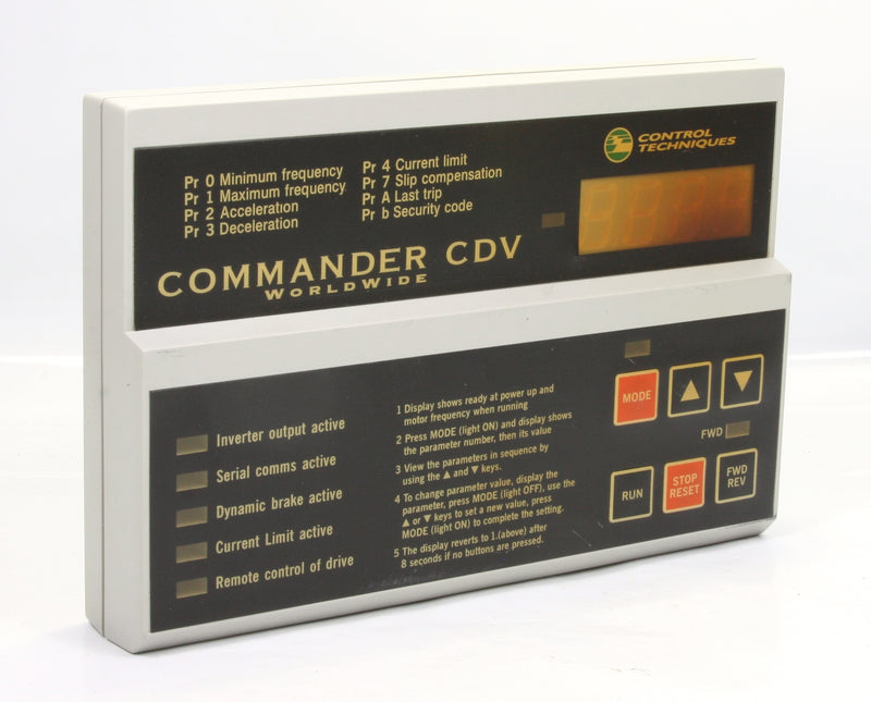 Control Techniques DCN 93400 Commander Cd