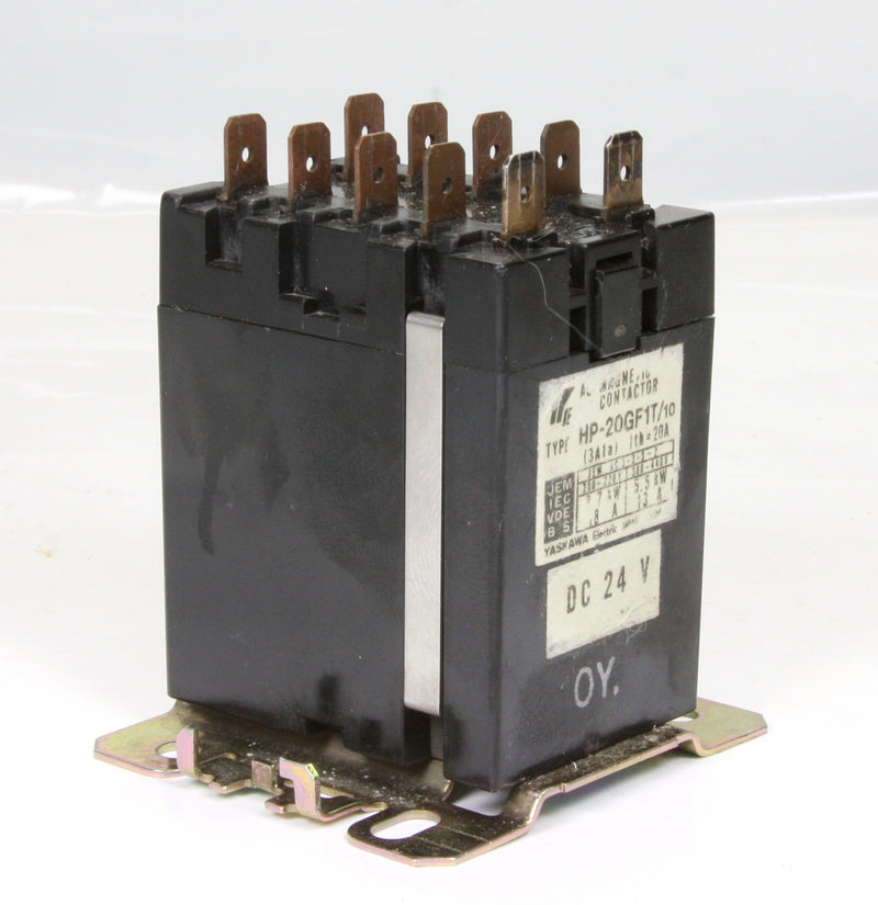 Yaskawa Magnetic Contactor HP-20GF1T/10 Coil: 24V DC 20A 5.5kW