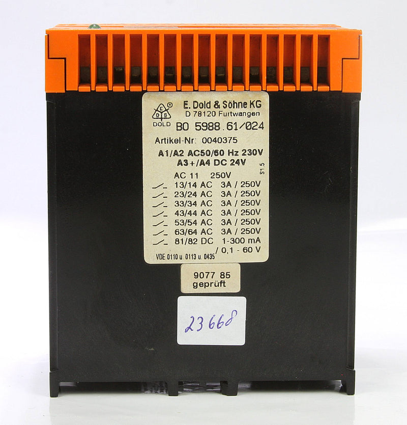 E. Dold & Sohne BO 5988.61/024 Safety Relay