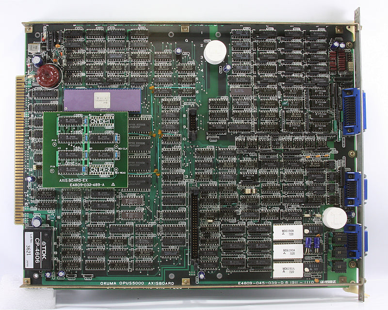 Okuma E4809-045-039-D OPUS 5000 AXIS BOARD CPU MEMORY PR2 DA3 FEED-P