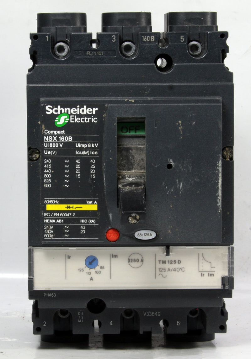 Schneider Electric NSX160B + TM125D