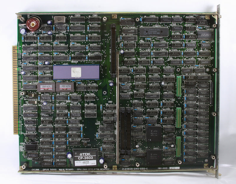 Okuma E4809-045-035-C OPUS5000 MAIN BOARD CPU DMA RTC PTM MEMORY