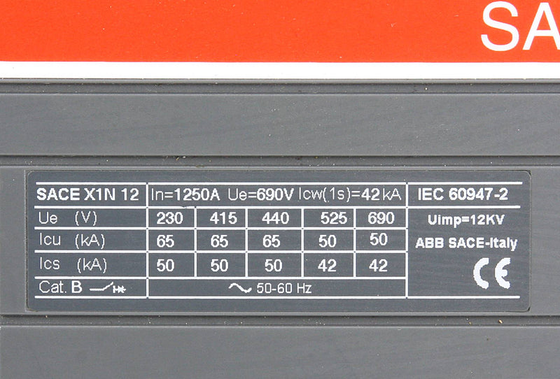 Abb X1N12 SACE EMAX X1 PR332/P-LI